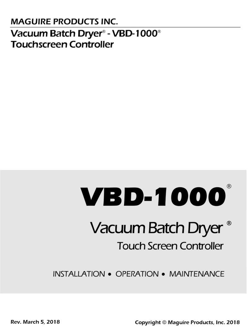 Maguire Products VBD-1000 Installation operation & maintenance Maguire Products VBD-1000 Installation operation & maintenance
