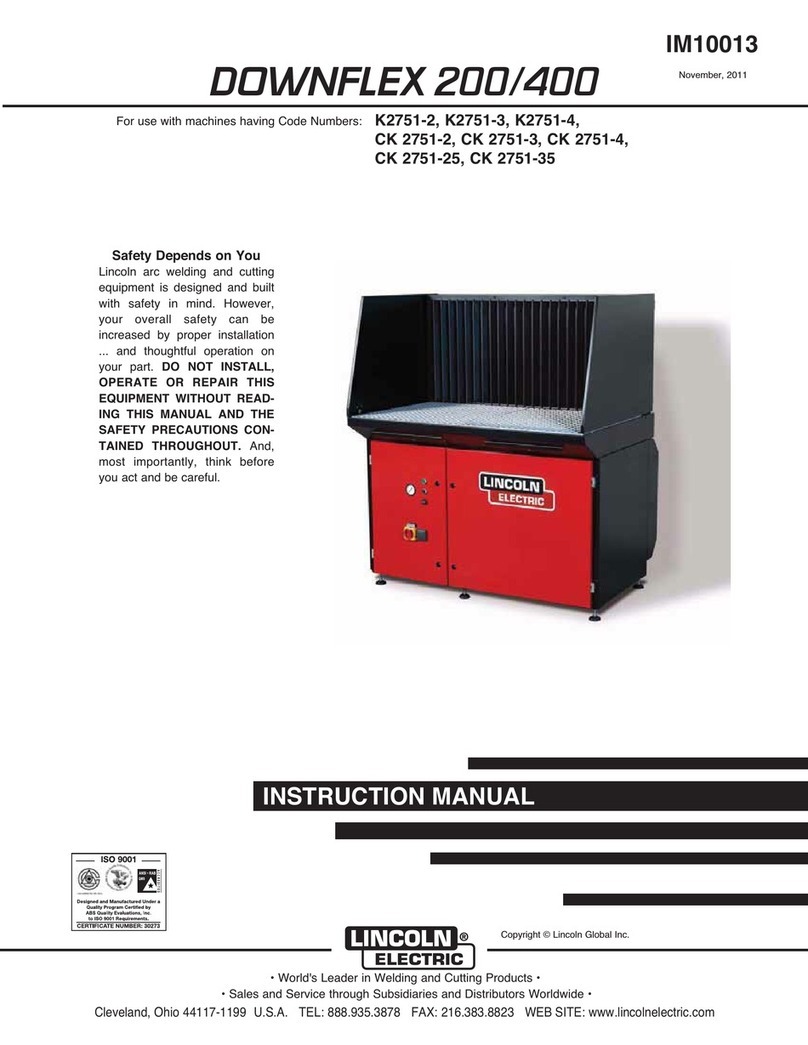 Lincoln Electric DOWNFLEX 200 instruction manual Lincoln Electric DOWNFLEX 200 instruction manual