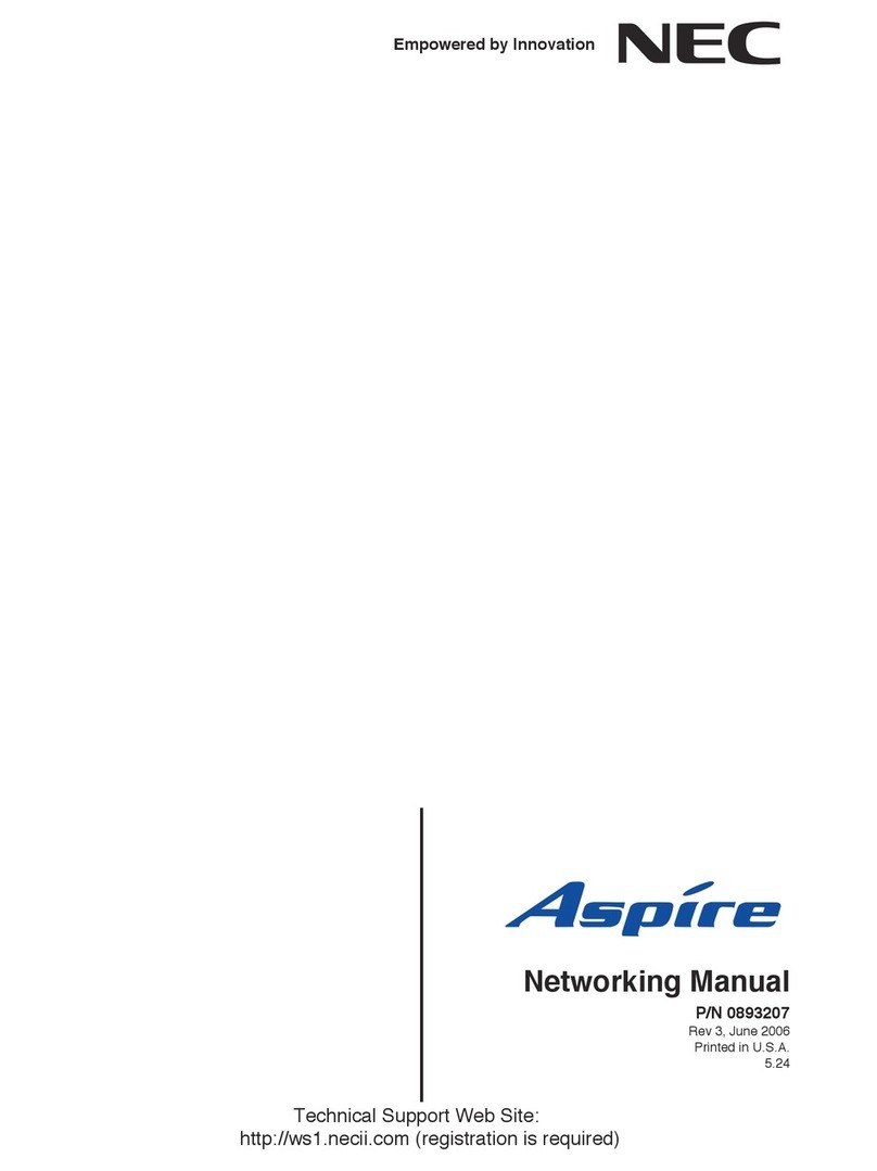 NEC Aspire Series User manual