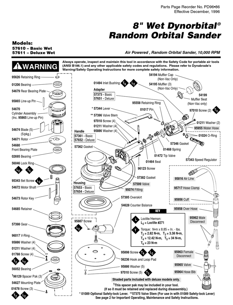 Dynabrade Dynorbital 57610 User manual