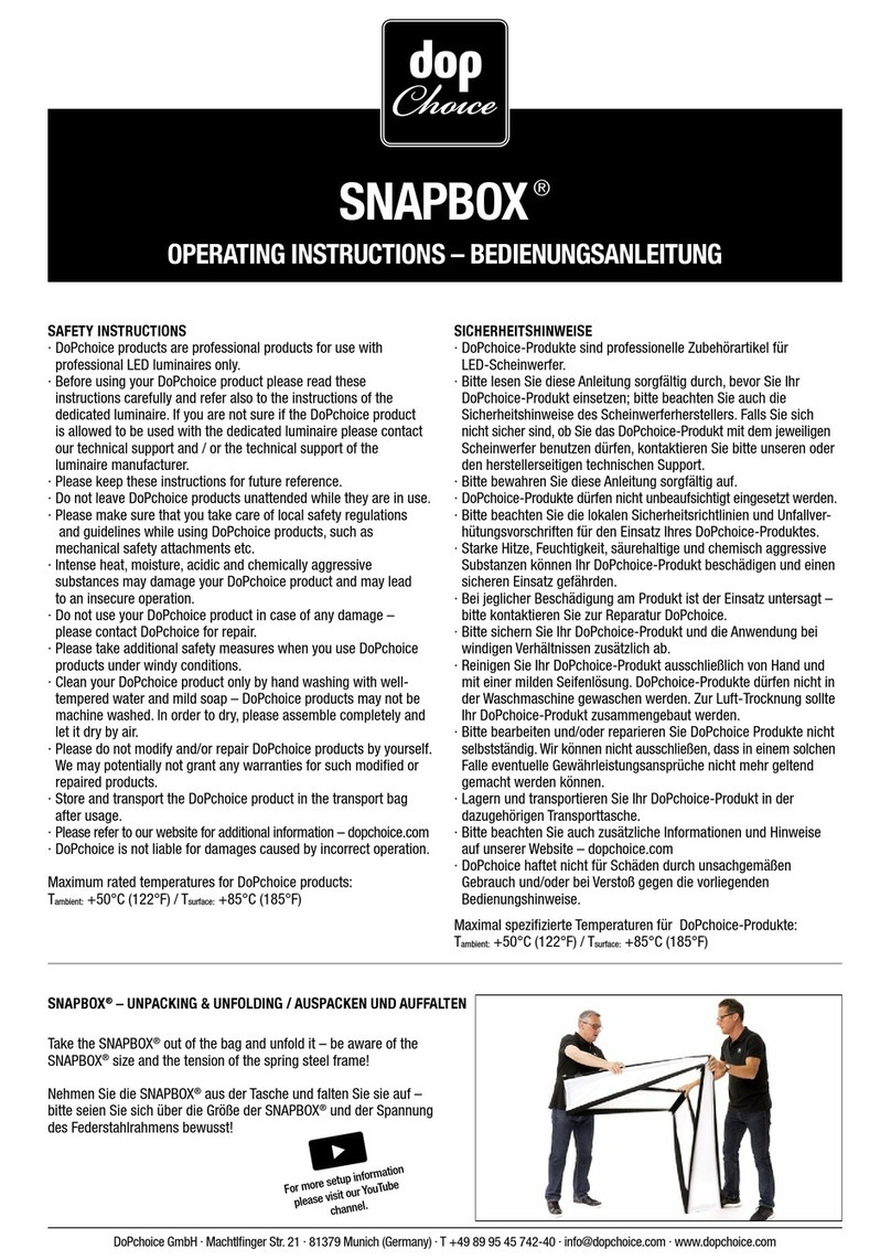 Dop Choice SNAPBOX operating instructions