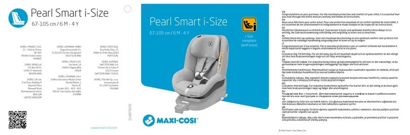 MaxiCosi Pearl Smart i-Size User manual