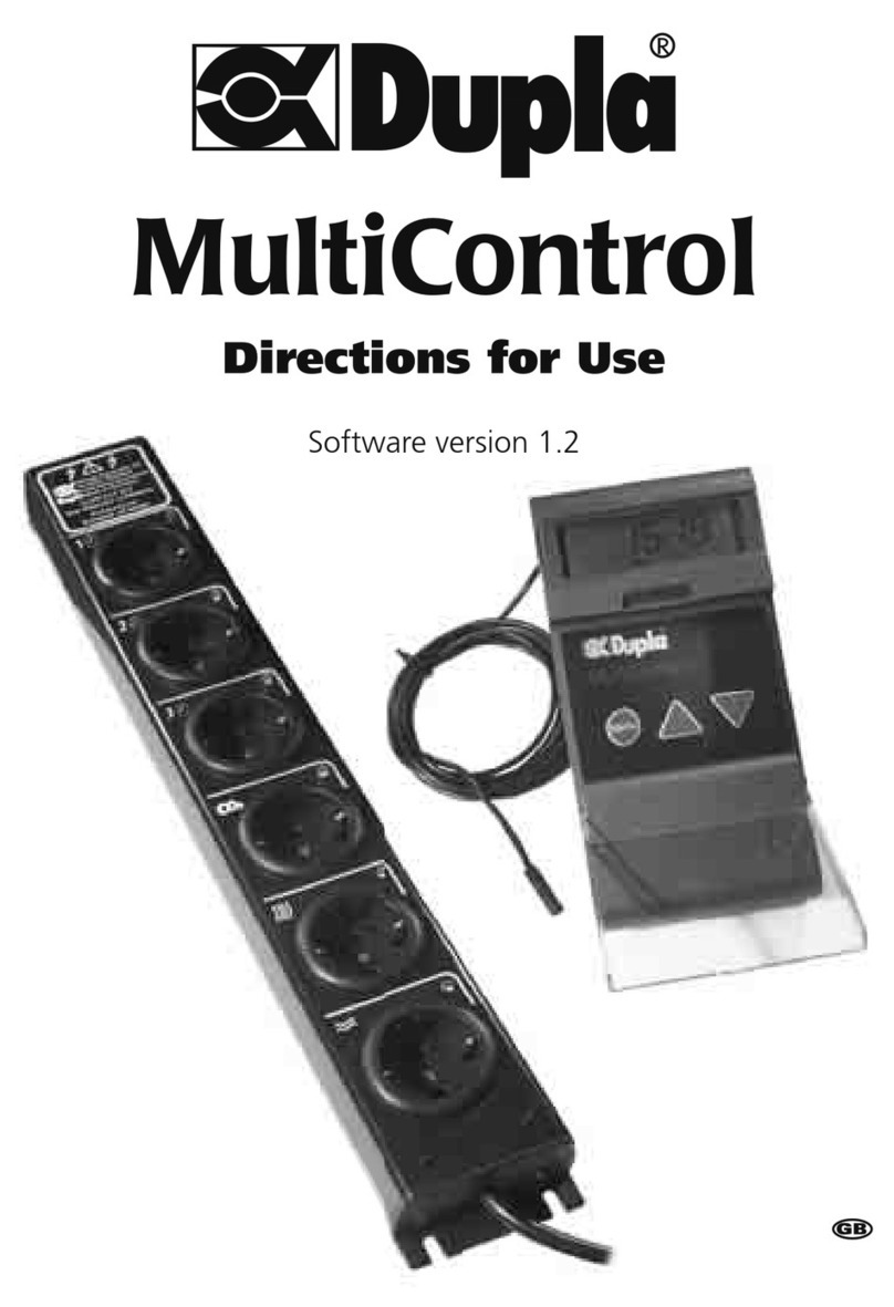 Dupla MultiControl Directions for use