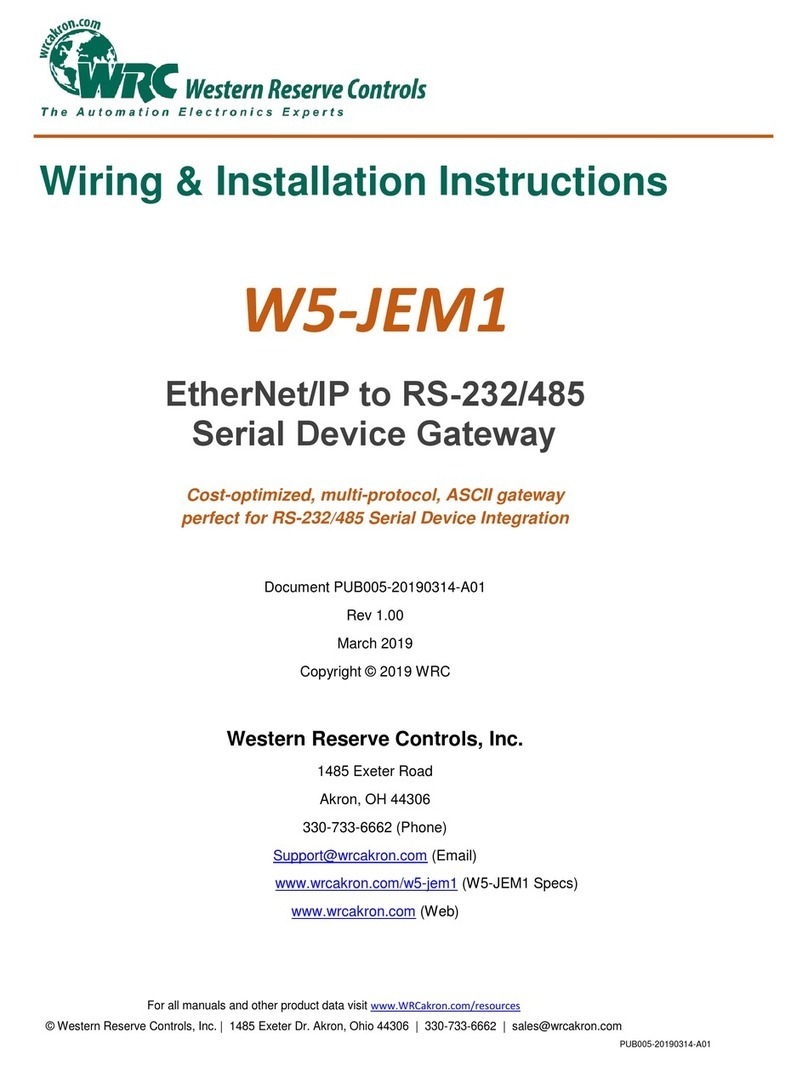 WRC W5-JEM1 Wiring & installation instructions