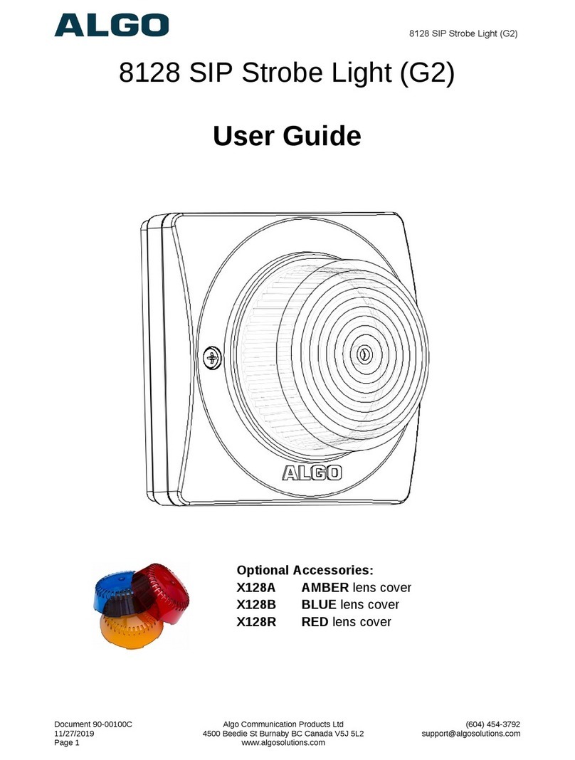 Algo 8128 user guide