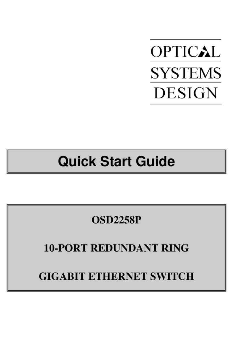 Optical Systems Design OSD2258P User manual
