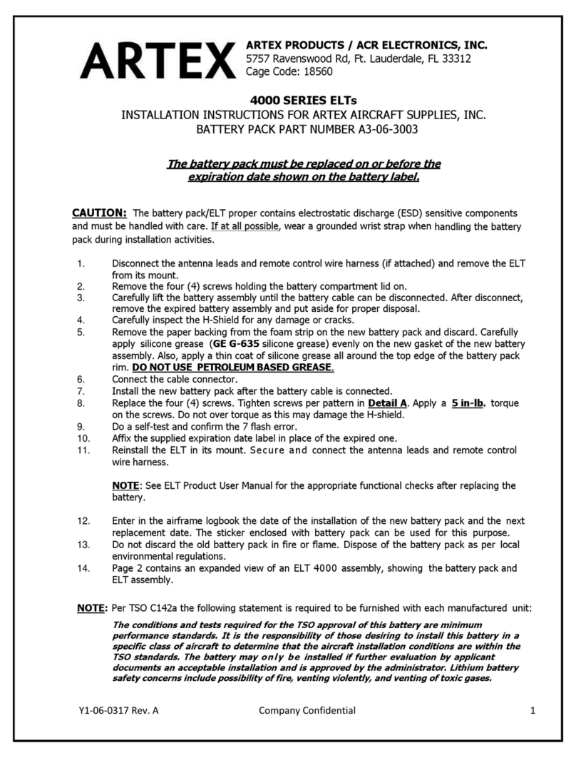 ARTEX A3-06-3003 User manual