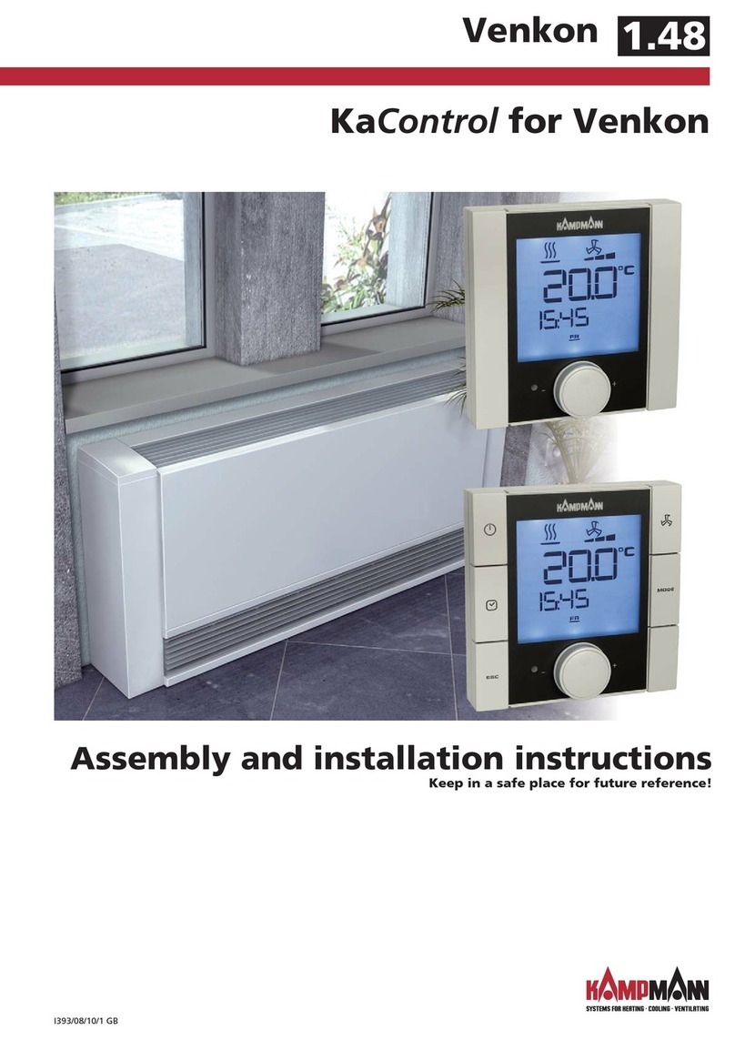 Kampmann KaControl Assembly and installation instructions Kampmann KaControl Assembly and installation instructions