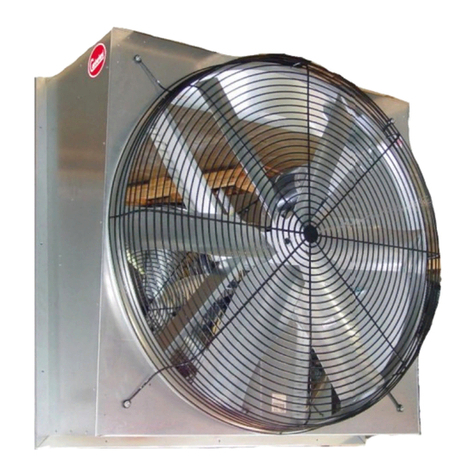 Cumberland MEGA FLOW SLANTWALL FAN User manual