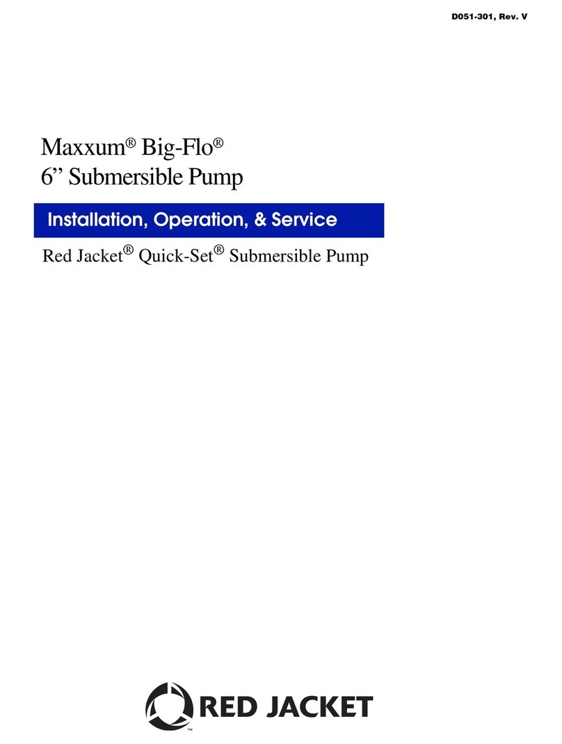Veeder-Root Red Jacket  Maxxum Big-Flo Quick-Set Series Installation, operation & service manual