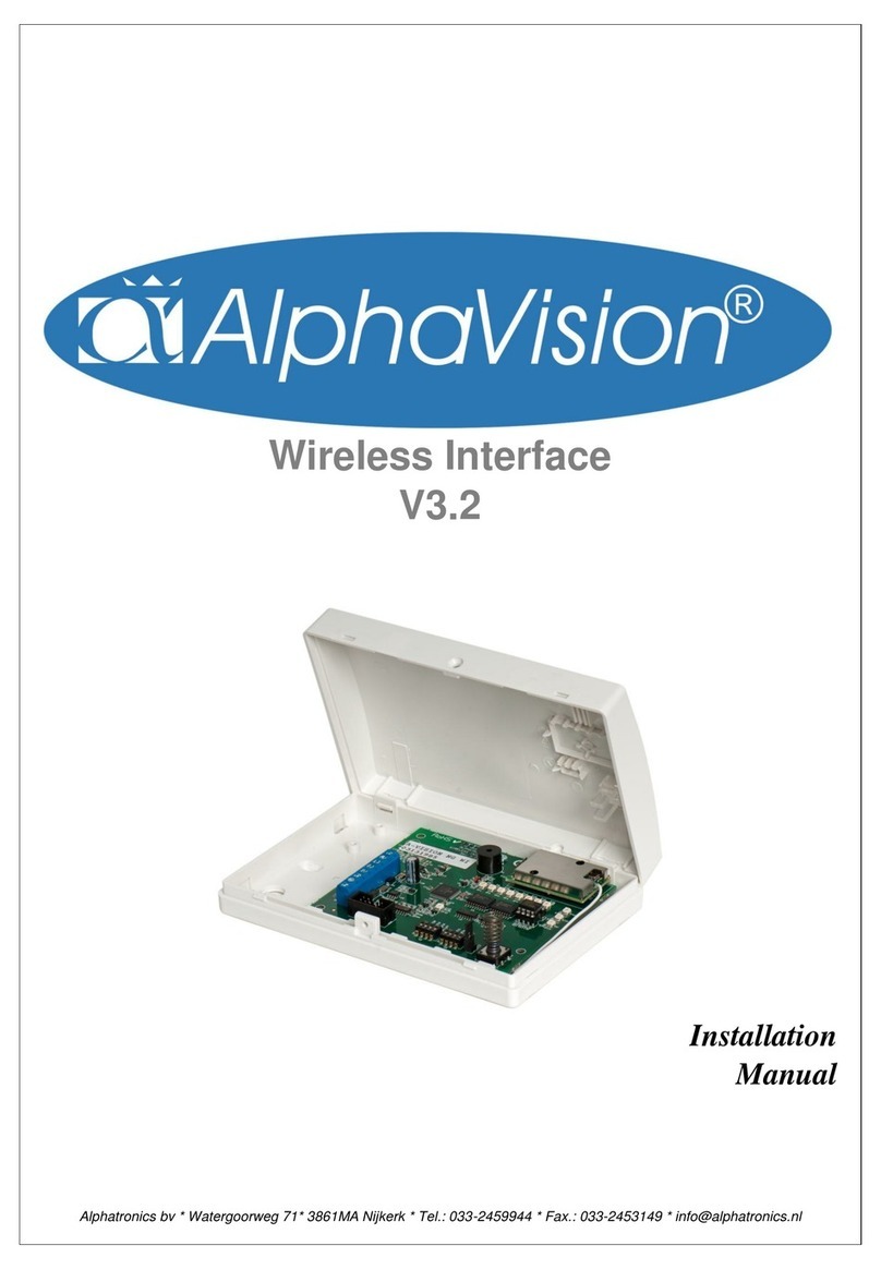 AlphaVision 004318 installation manual
