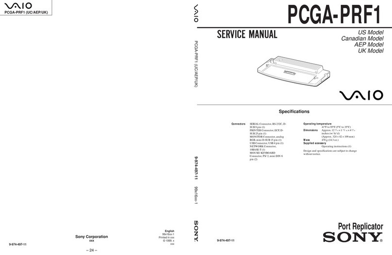 Sony VAIO PCGA-PRF1 Service manual