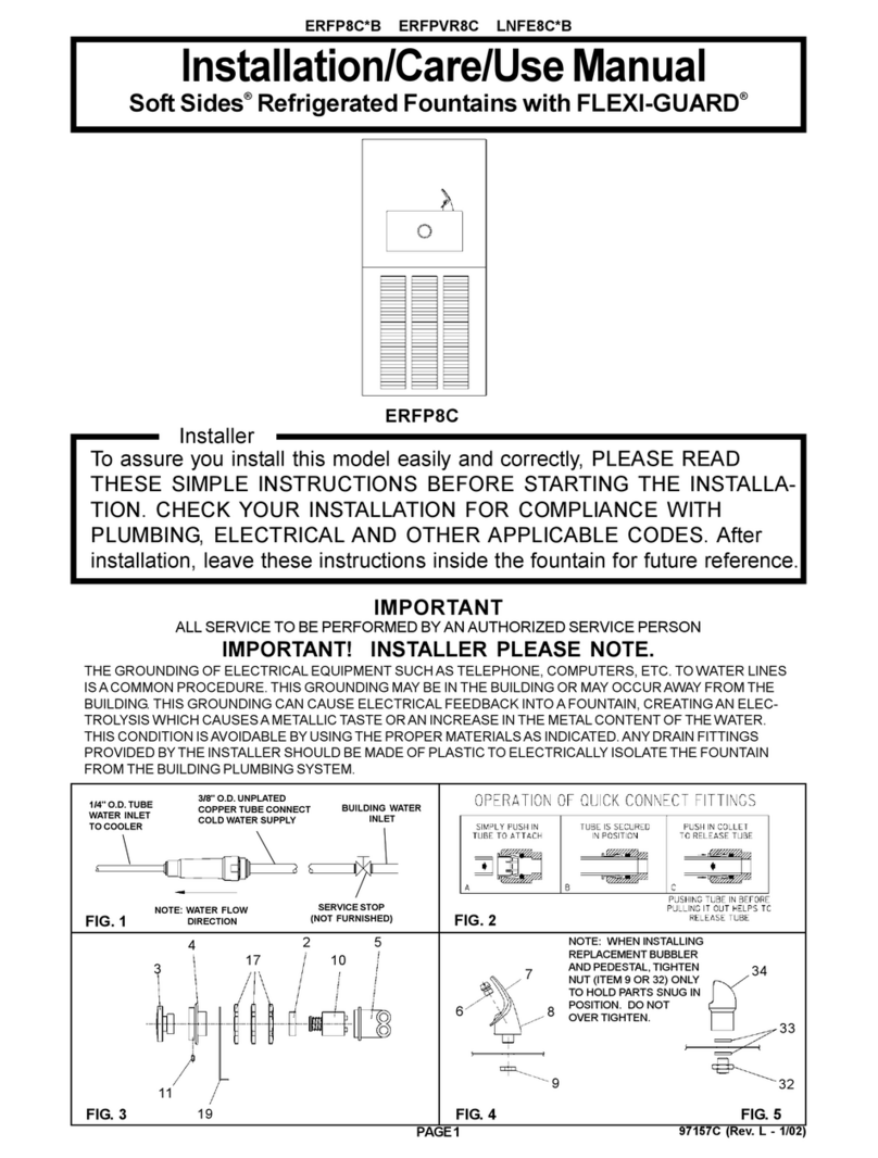 Elkay ERFP8C*B Installation manual Elkay ERFP8C*B Installation manual