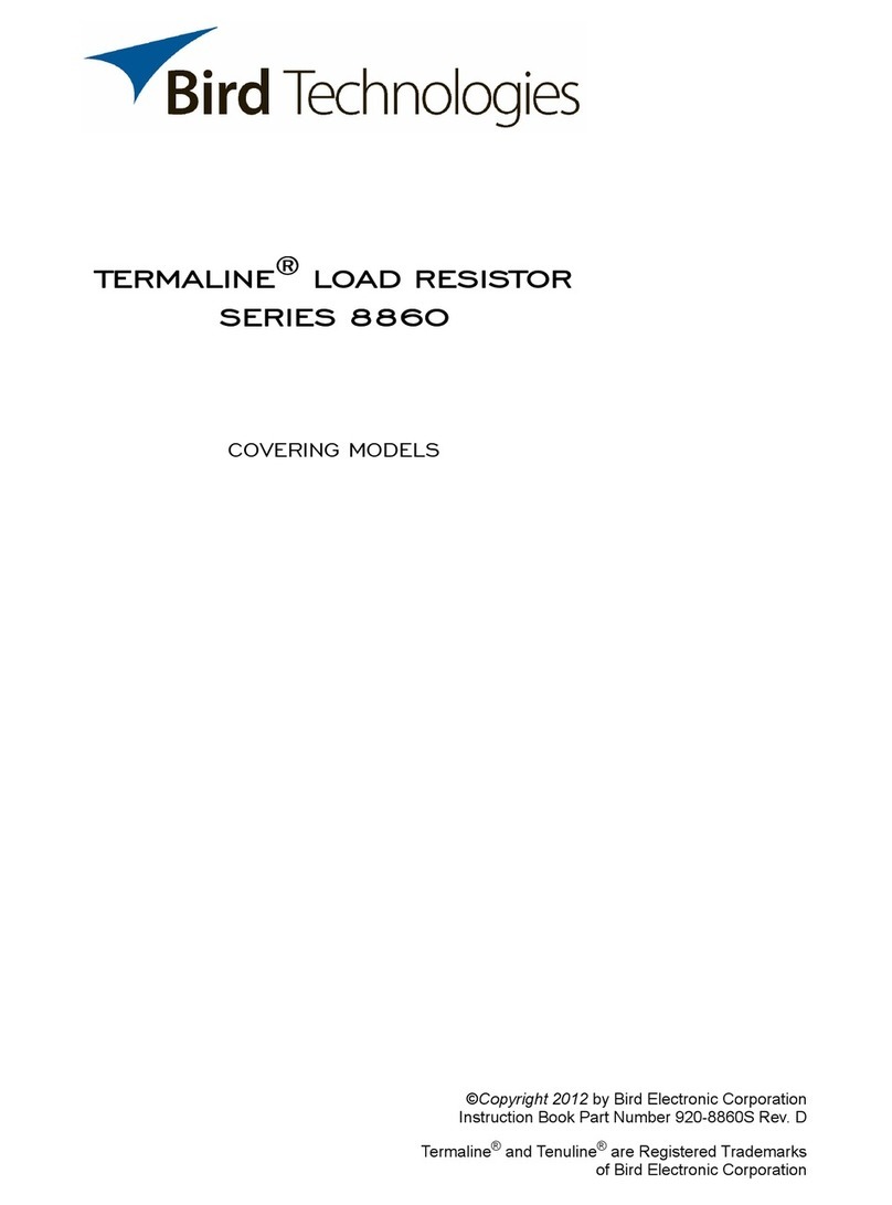 BIRD TERMALINE 8860 Series manual