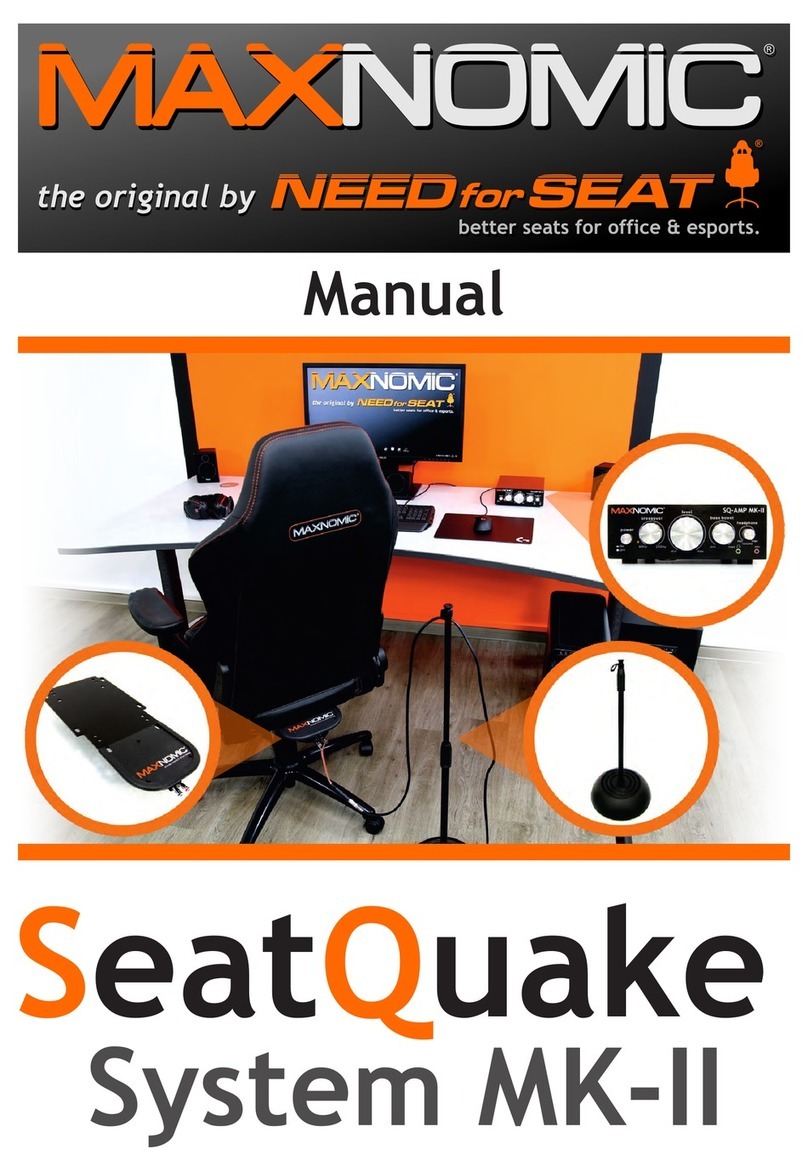 NeedforSeat MaxNomic SeatQuake System MK-II User manual