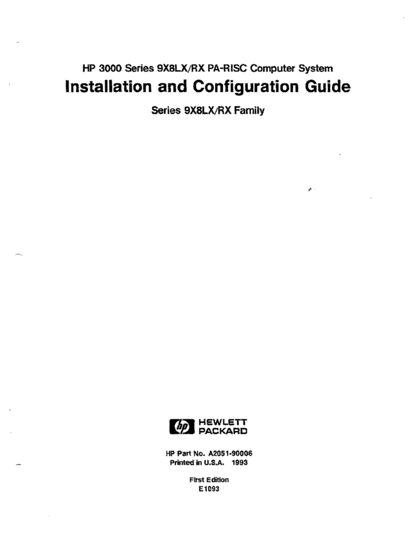 HP 3000 9 8LX Series Operator's manual