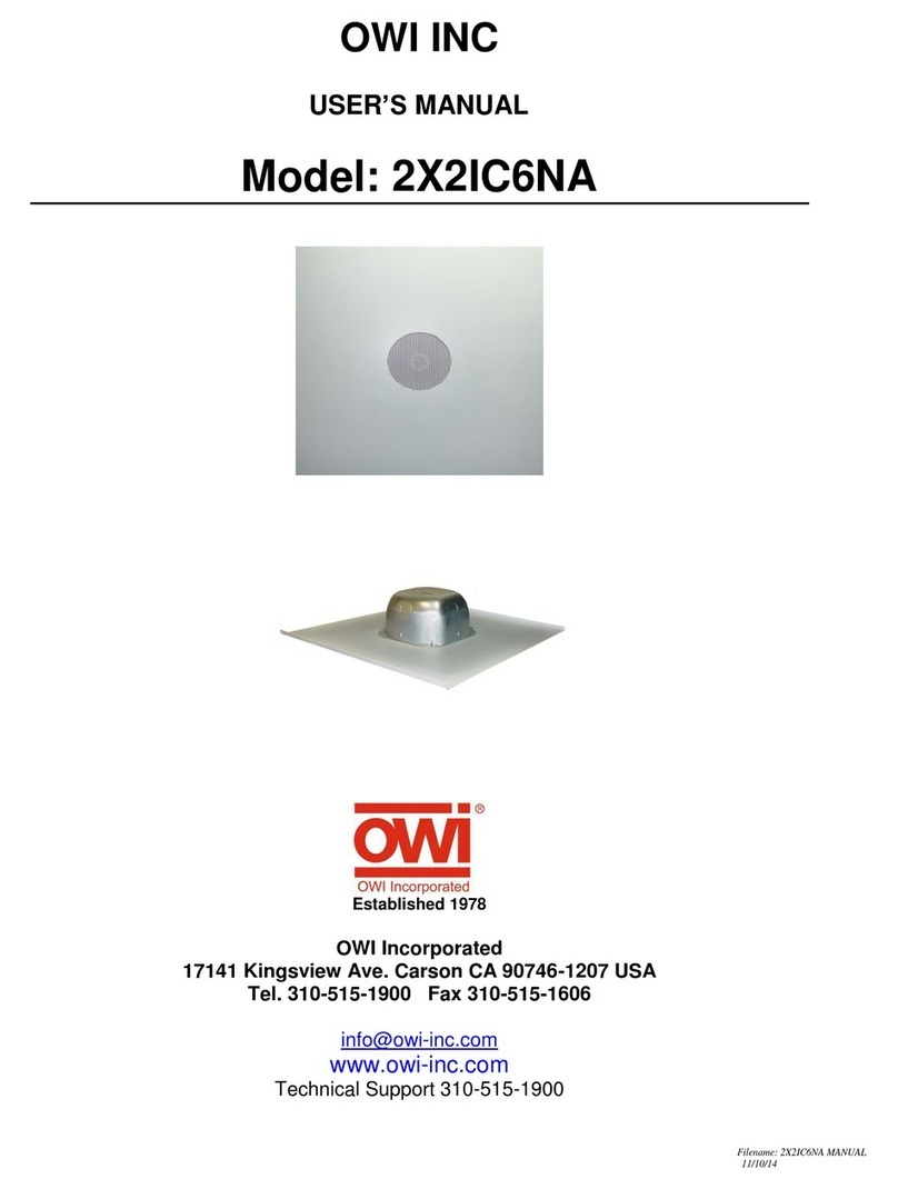 OWI 2X2IC6NA User manual