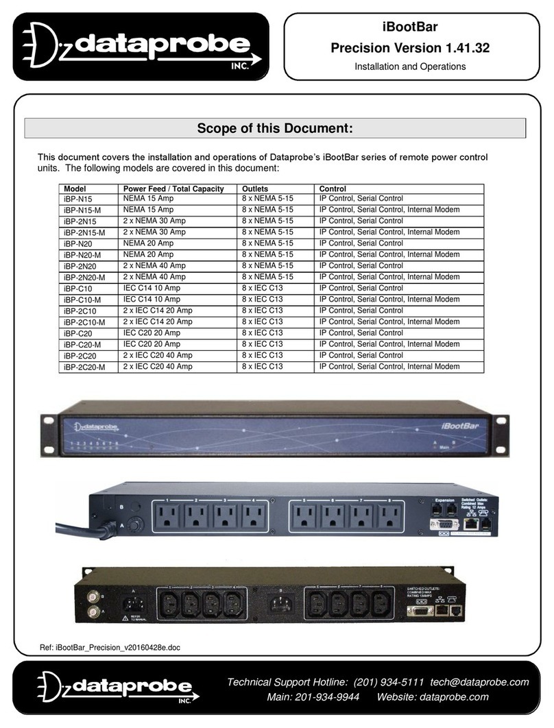 Dataprobe iBootBar iBP-N15 Installation and operations