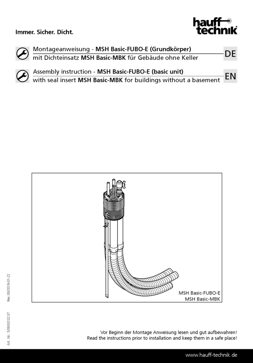 Haufftechnik MSH Basic-FUBO-E Assembly instruction