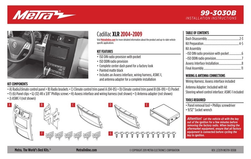 Metra Electronics 99-3030B User manual