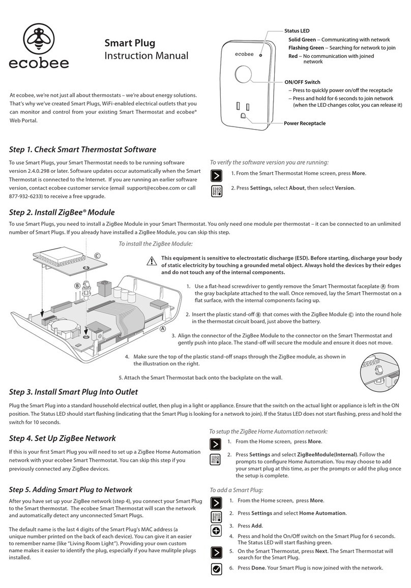 Ecobee Smart Plug instruction manual