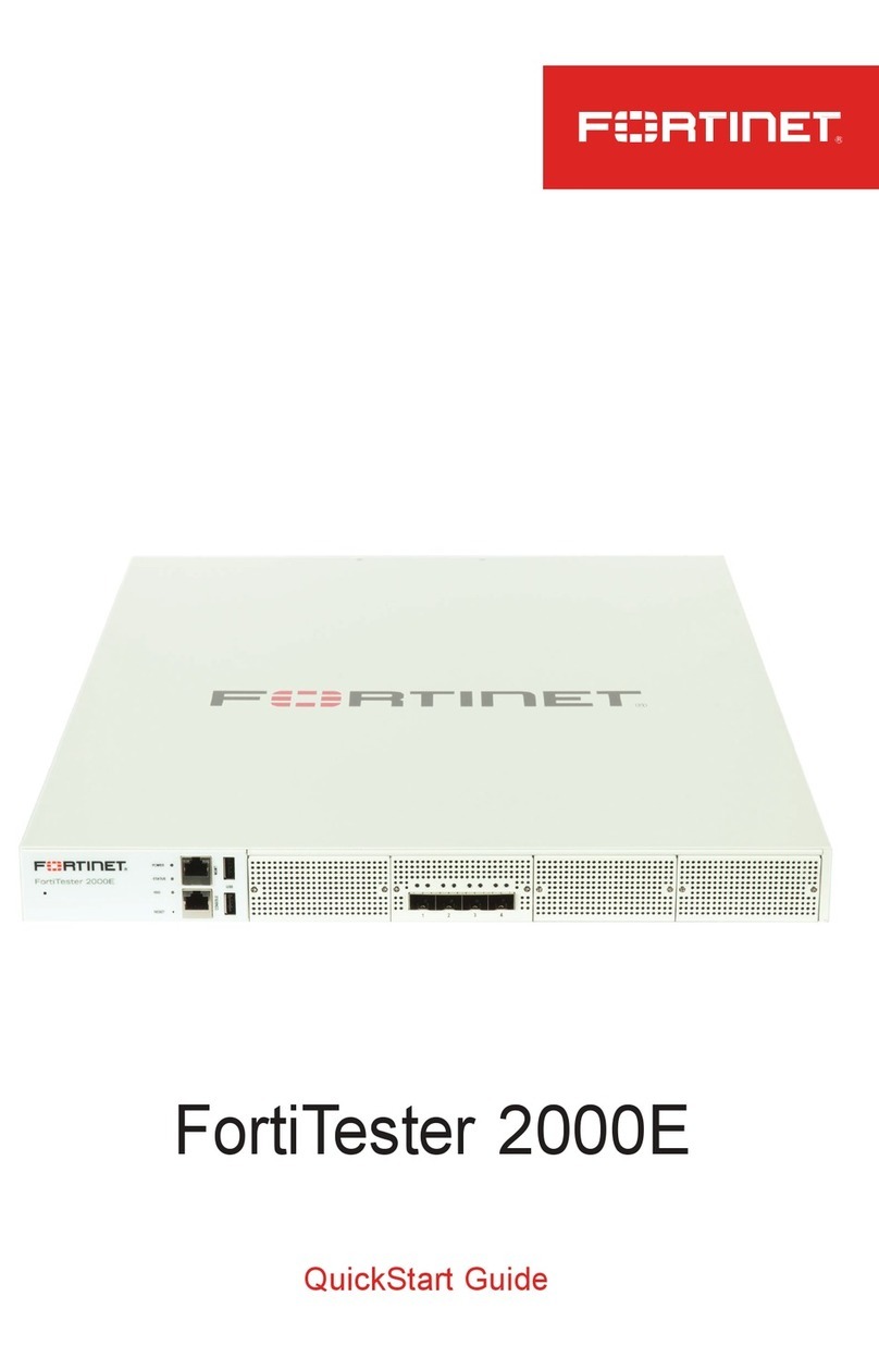 Fortinet FortiTester 2000E quick start guide