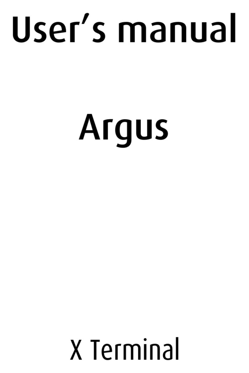 Barco Argus X Terminal user manual