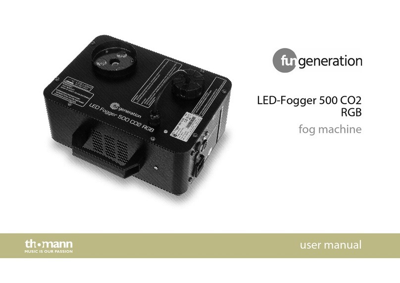 thomann fun generation LED-Fogger 500 CO2 RGB User manual