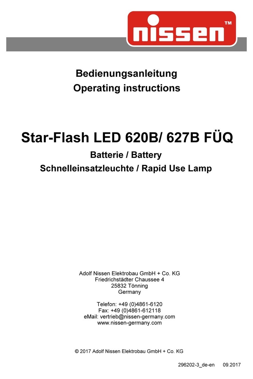 nissen Star-Flash LED 620B operating instructions