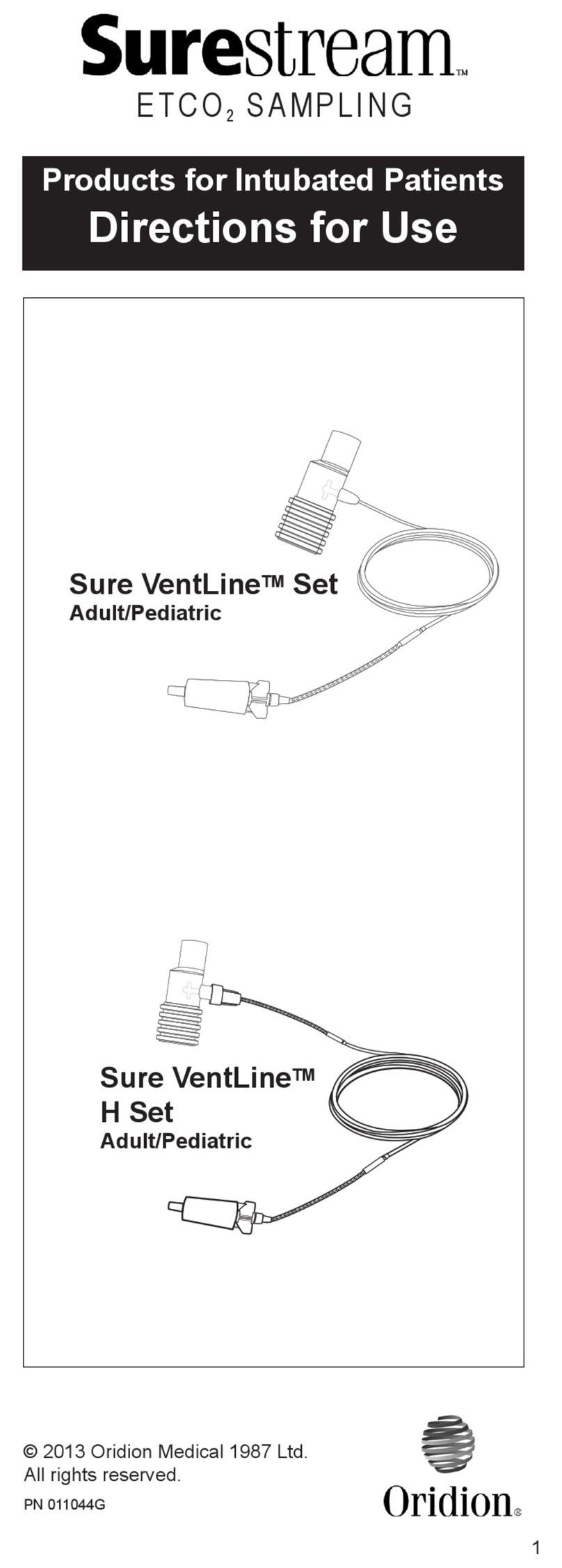 Oridion Sure VentLine Set Manual