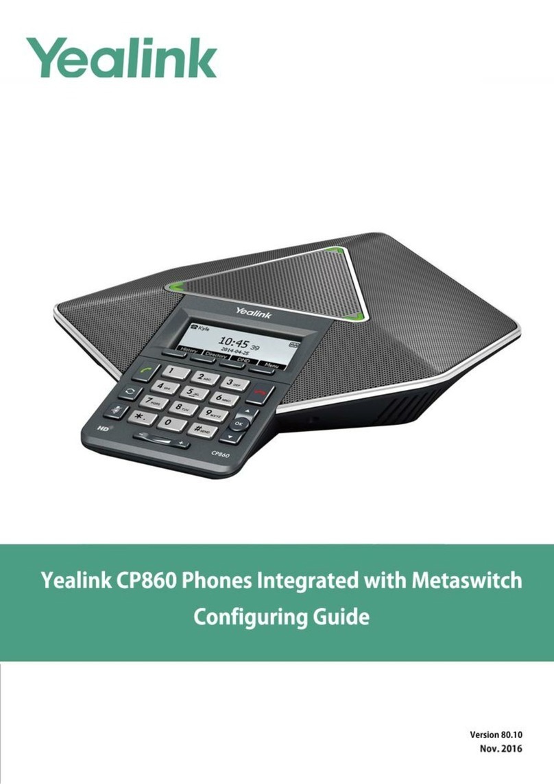 Yealink CP860 SERIES User manual