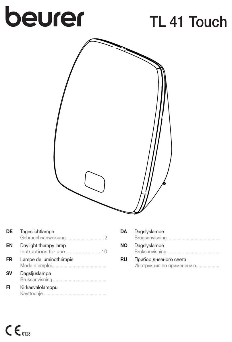 Beurer TL 41 Touch User manual