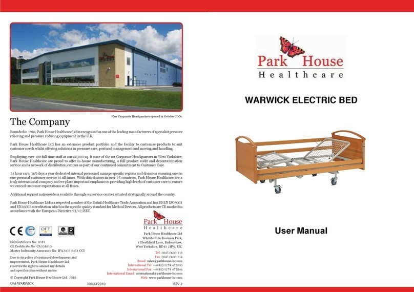Park House Healthcare WARWICK user manual