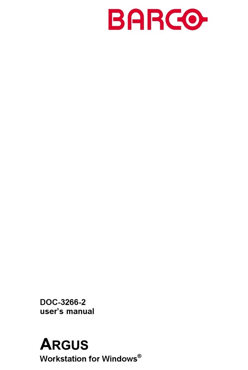 Barco Argus User manual