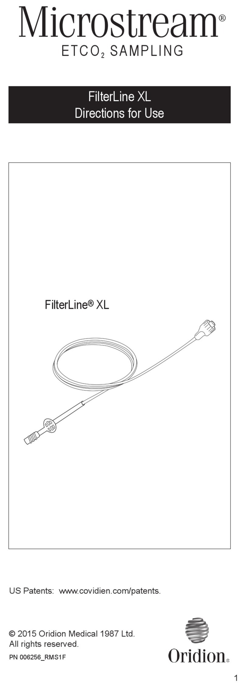 Oridion Microstream FilterLine XL Manual