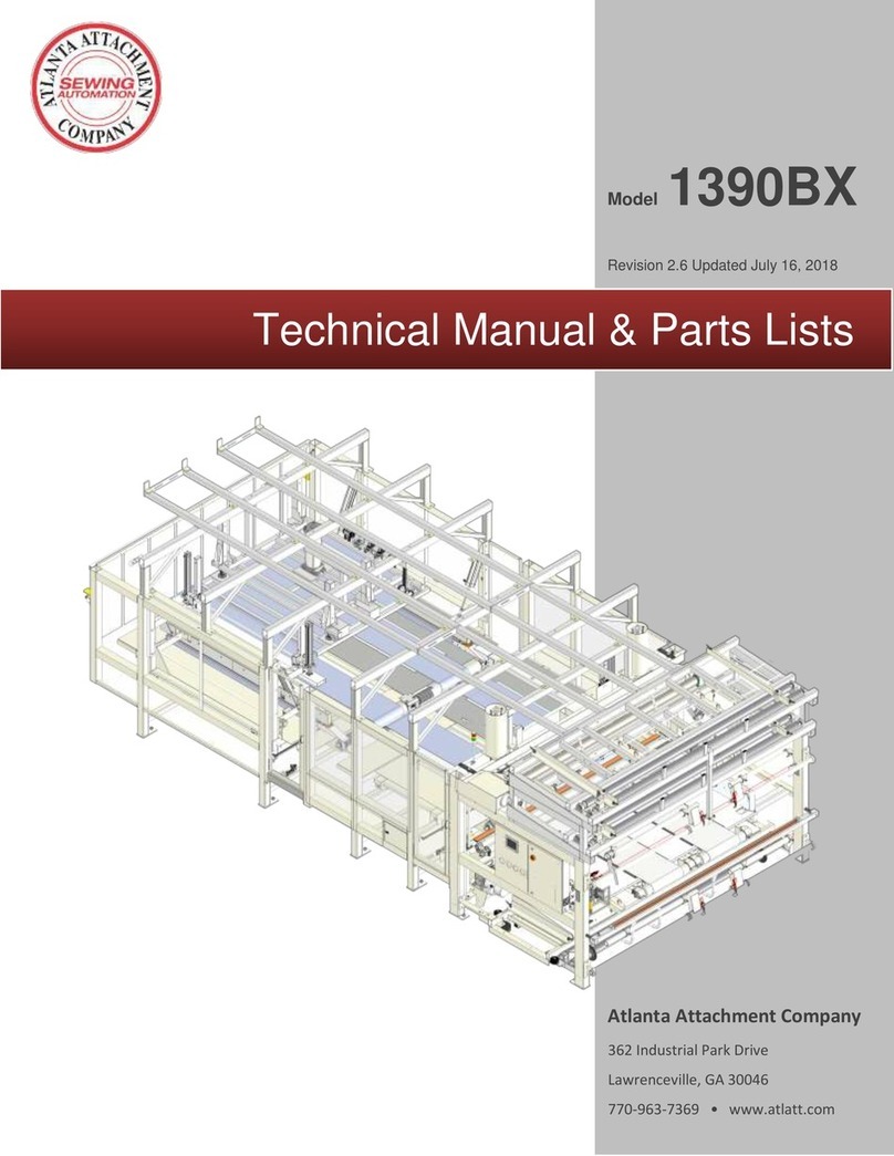 Atlanta Attachment Company 1390BX Technical Manual & Parts Lists Atlanta Attachment Company 1390BX Technical Manual & Parts Lists
