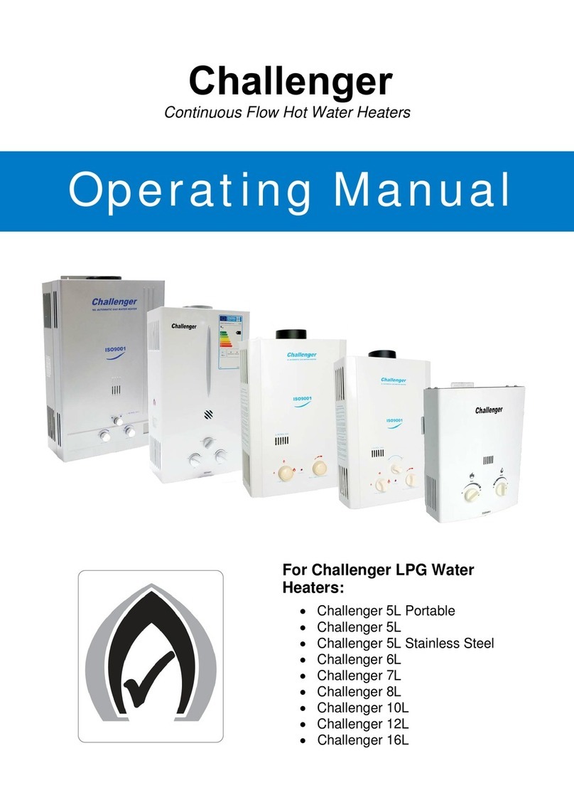 Challenge Yachts Challenger LPG Series operating manual