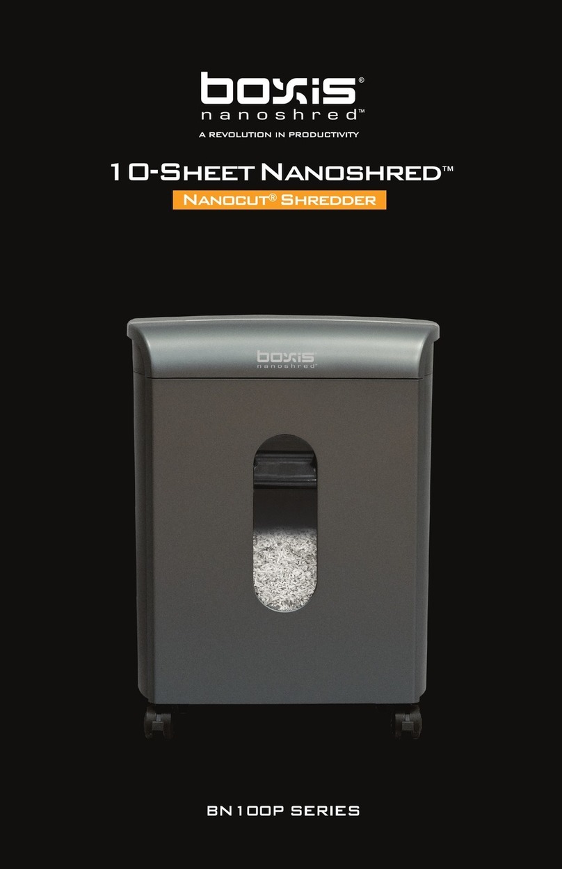 Boxis Nanoshred BN100P Series User manual