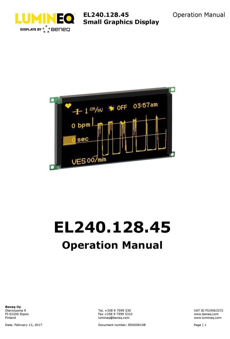 beneq Lumineq EL240.128.45 Series User manual