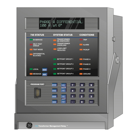 GE 745 TRANSFORMER MANAGEMENT RELAY User manual GE 745 TRANSFORMER MANAGEMENT RELAY User manual