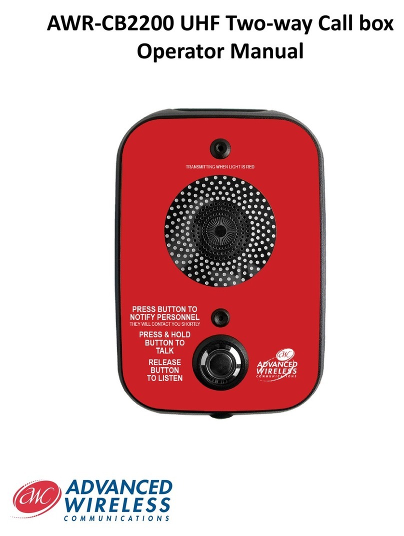 Advanced Wireless Communications AWR-CB2200 Operator's manual