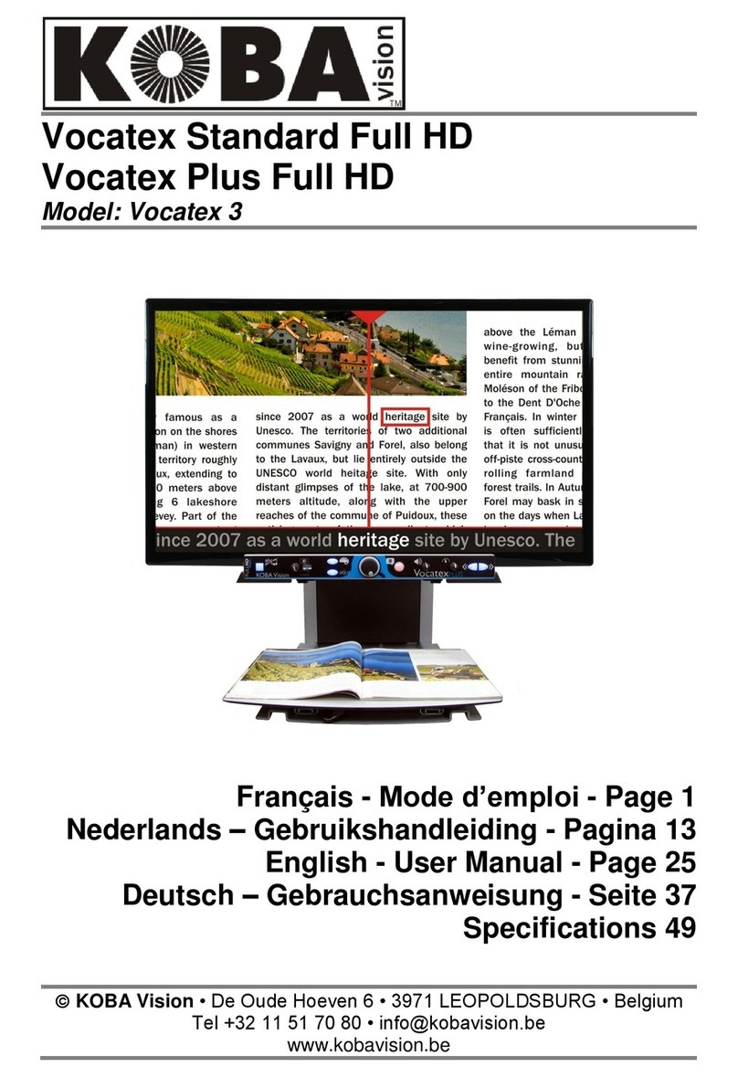 Koba Vision Vocatex 3 Series User manual