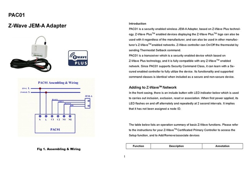 Philio PAC01 quick start guide
