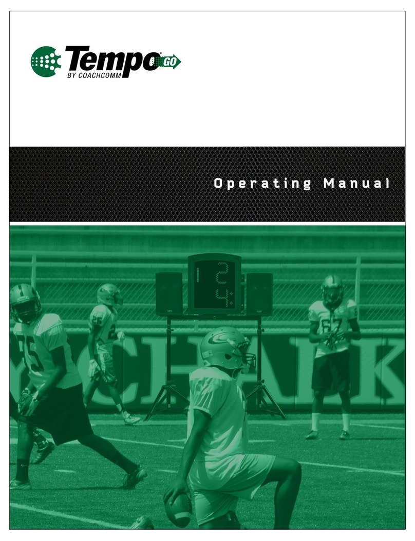 CoachComm Tempo Go operating manual