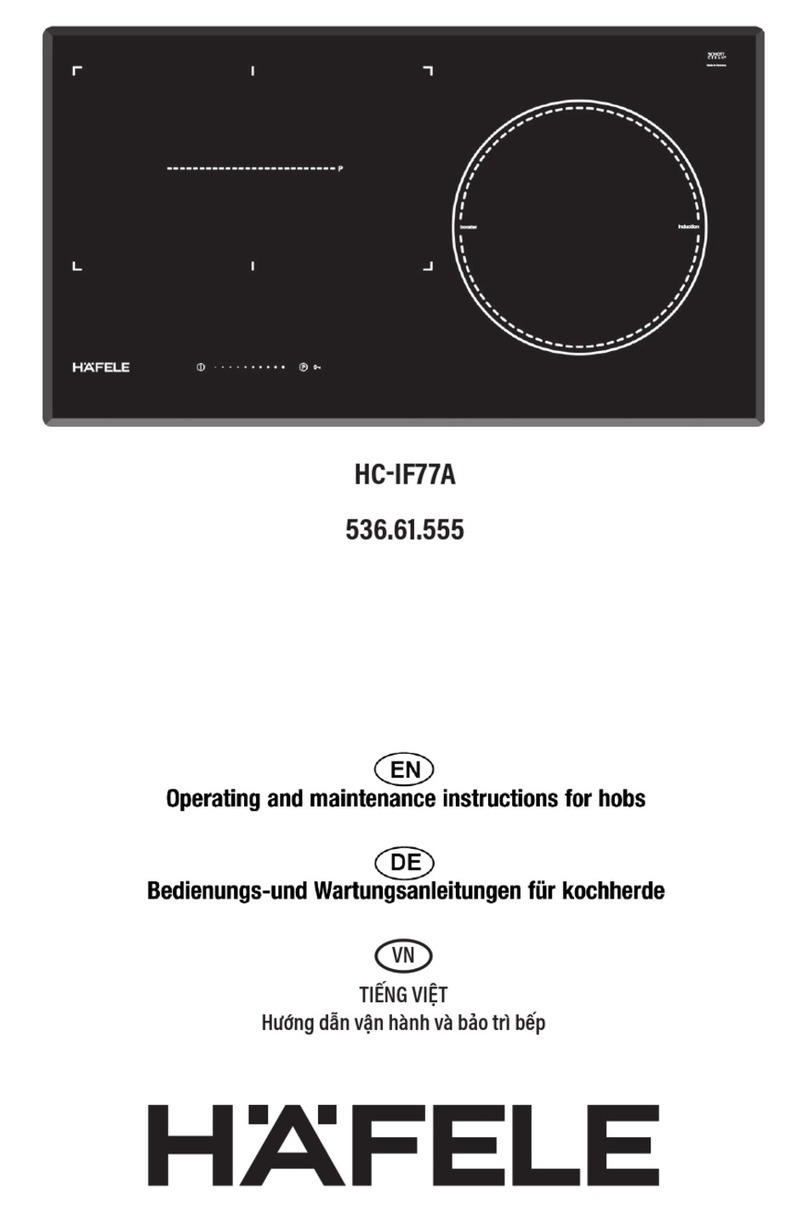 Hafele HC-IF77A Operating and maintenance instructions