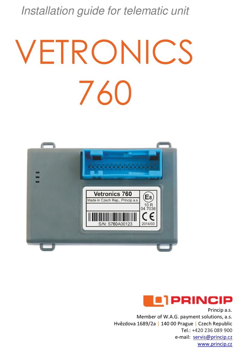 Princip VETRONICS 760 installation guide
