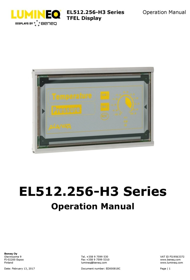 beneq Lumineq EL512.256-H3 Series User manual