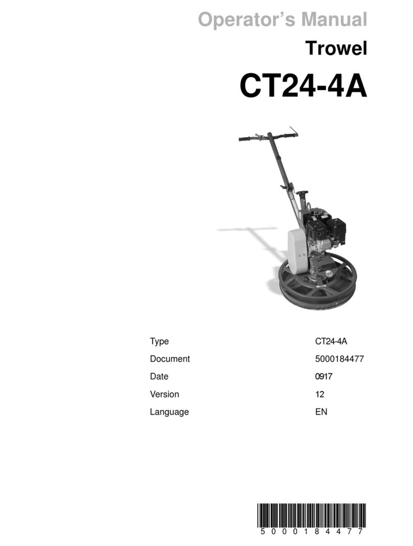 Wacker Neuson Trowel CT 24-4A User manual Wacker Neuson Trowel CT 24-4A User manual