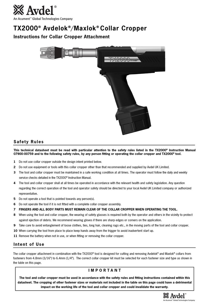 Acument Avdel TX2000 Avdelok instructions