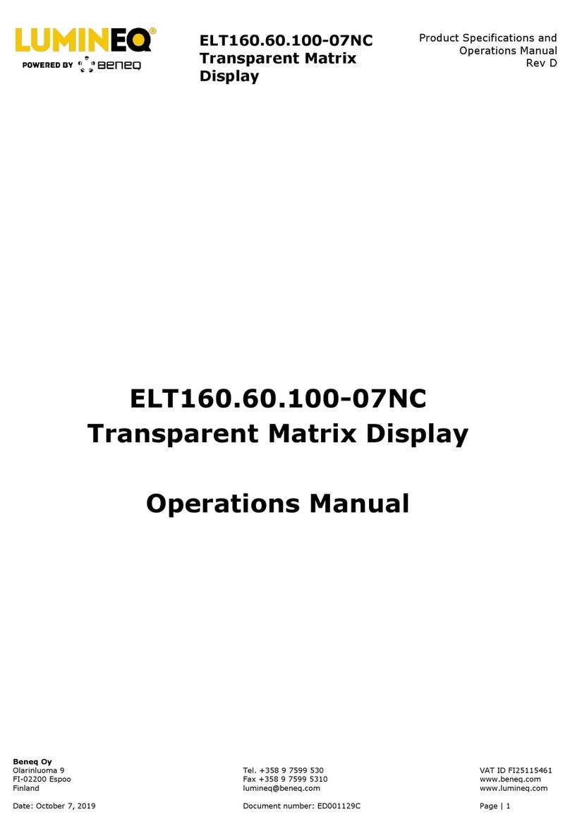 beneq Lumineq ELT160.60.100-07NC User manual